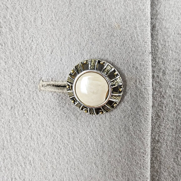 Vintage BMH Fashions Taupe Wool Cape Jacket Onesize - Picture 4 of 10